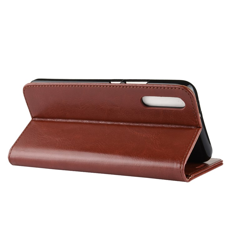 Crazy Horse Texture PU Leather Flip Casing for Huawei Honor Magic 2 - Brown-4