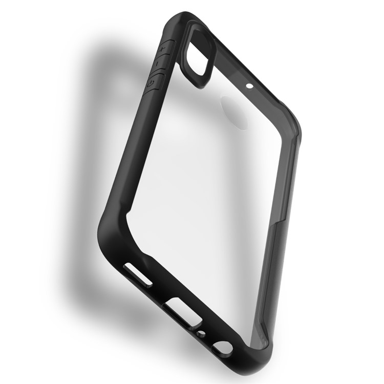Shock Absorption PC + TPU Hybrid Cell Phone Case for Huawei Honor 10 Lite - Black-6