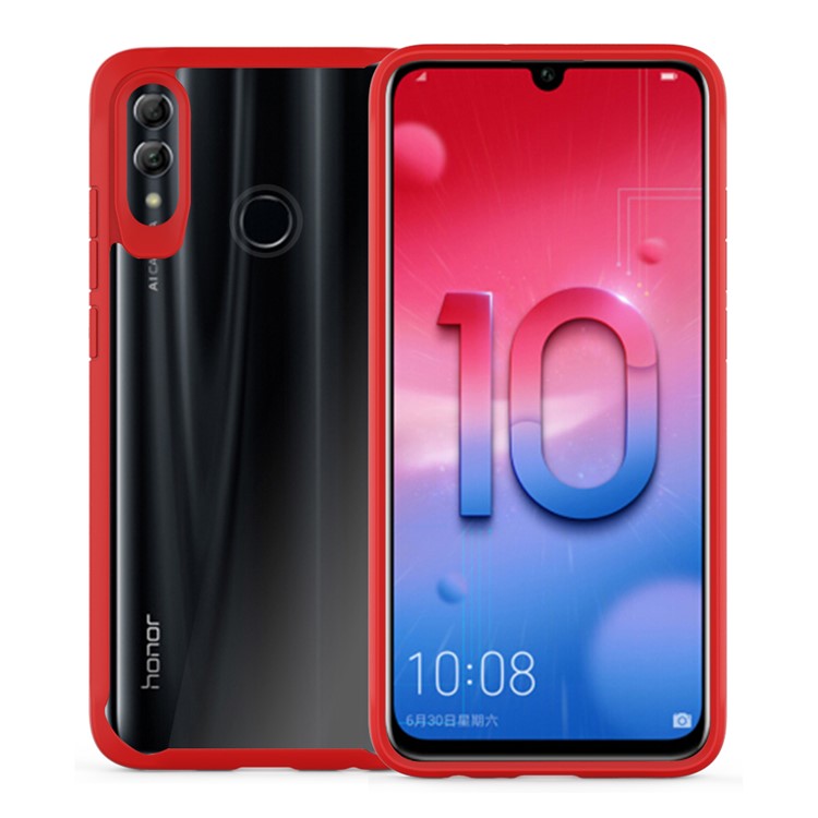 Shock Absorption Plastic + TPU Combo Mobile Phone Shell for Huawei Honor 10 Lite - Red-1