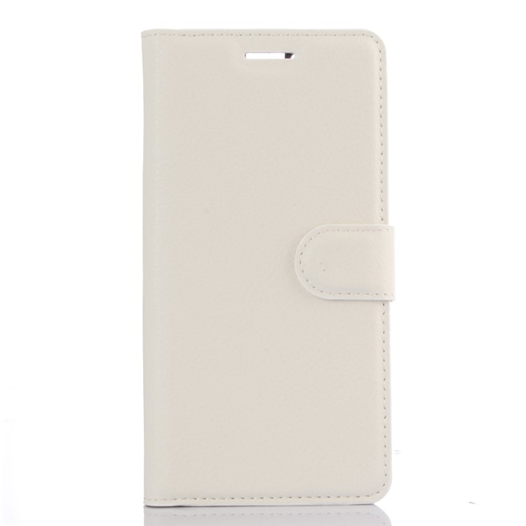 For Huawei P9 Lychee Leather Wallet Stand Flip Case - White-1