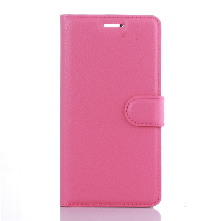 For Huawei P9 Lychee Leather Flip Case Wallet Cover - Rose-1
