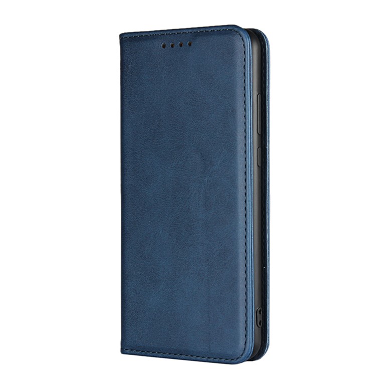 Couro Auto-absorvido 3 Slots De Cartão Estojo Protetor Com Suporte Para Huawei P20 - Azul-2