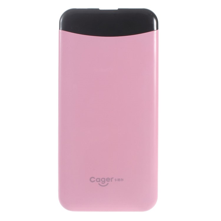 CAGER S88 6000mAh Battery Charger Power Bank for iPhone iPad Samsung LG - Pink-2