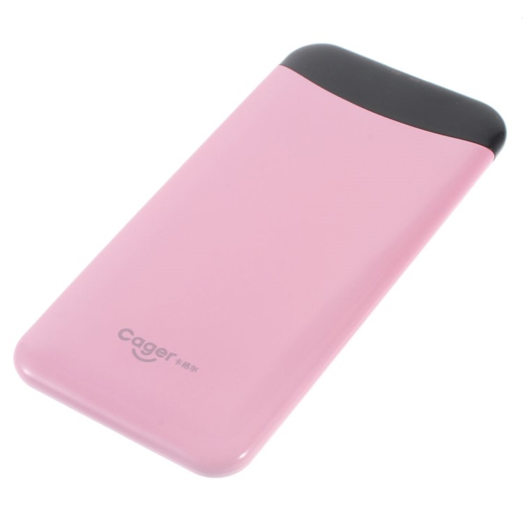 CAGER S88 6000mAh Battery Charger Power Bank for iPhone iPad Samsung LG - Pink-3
