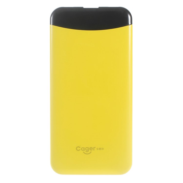 CAGER S88 6000mAh External Power Bank for iPhone iPad Samsung LG - Yellow-2