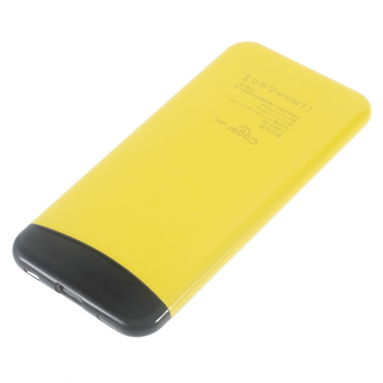 CAGER S88 6000mAh External Power Bank for iPhone iPad Samsung LG - Yellow-4