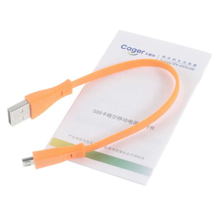 CAGER S88 6000mAh External Power Bank for iPhone iPad Samsung LG - Yellow-7
