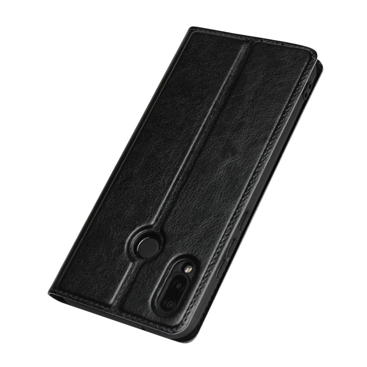 Dual View Window Crazy Horse Texture PU Leather Case for Huawei P20 Lite / Nova 3e (China) - Black-6