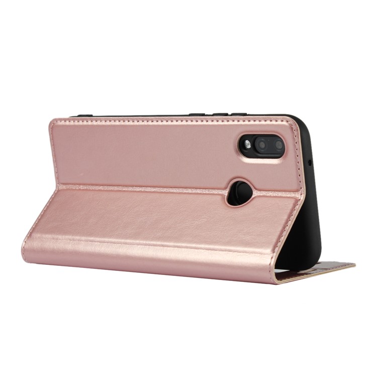 Dual View Window Crazy Horse Texture PU Leather Shell for Huawei P20 Lite / Nova 3e (China) - Pink-7