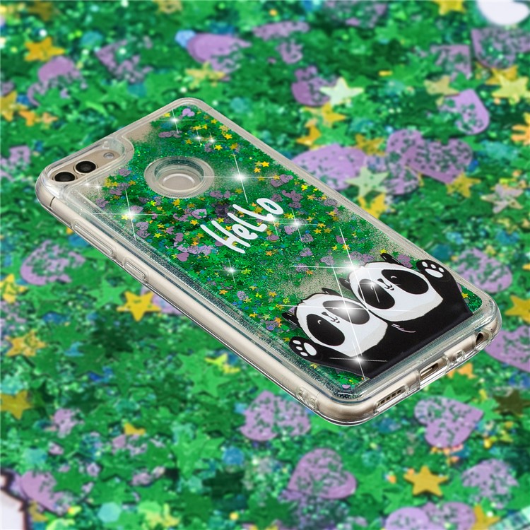 Embossment Pattern Quicksand TPU Cover for Huawei P Smart (2017) / Enjoy 7S - Hello-4