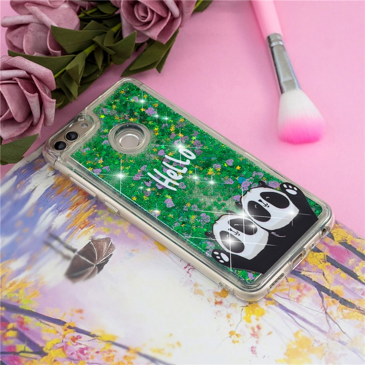 Embossment Pattern Quicksand TPU Cover for Huawei P Smart (2017) / Enjoy 7S - Hello-6