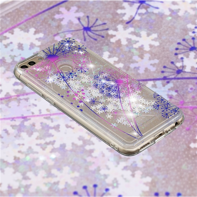 Embossing Pattern Quicksand TPU Soft Shell for Huawei P Smart (2017) / Enjoy 7S - Dandelions-4