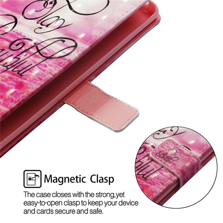 Light Spot Decor Pattern Printing PU Leather Protection Cover with Lanyard for Huawei Mate 20 - Stay Beautiful-5