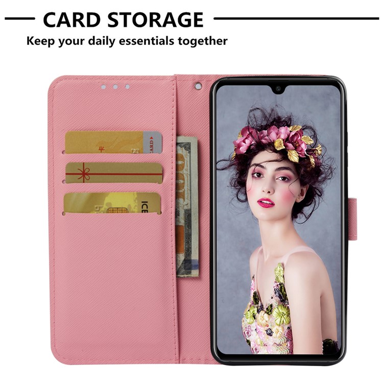 Light Spot Decor Pattern Printing PU Leather Protection Cover with Lanyard for Huawei Mate 20 - Stay Beautiful-6