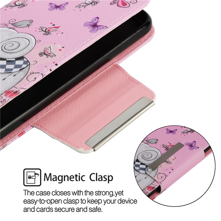 Pattern Printing PU Leather Wallet Case for Huawei Mate 20 Pro - Butterflies and Elephant-6