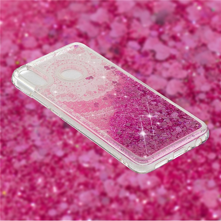 Dynamic Glitter Powder Sequins Patterned TPU Mobile Case for Huawei Honor 8X/Honor View 10 Lite - Mandala-2