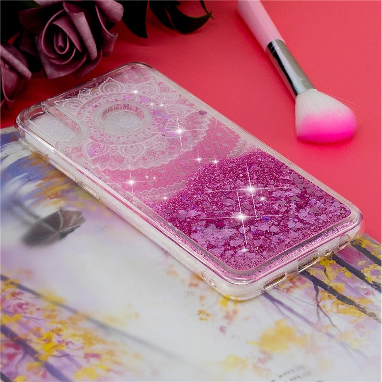 Dynamic Glitter Powder Sequins Patterned TPU Mobile Case for Huawei Honor 8X/Honor View 10 Lite - Mandala-5