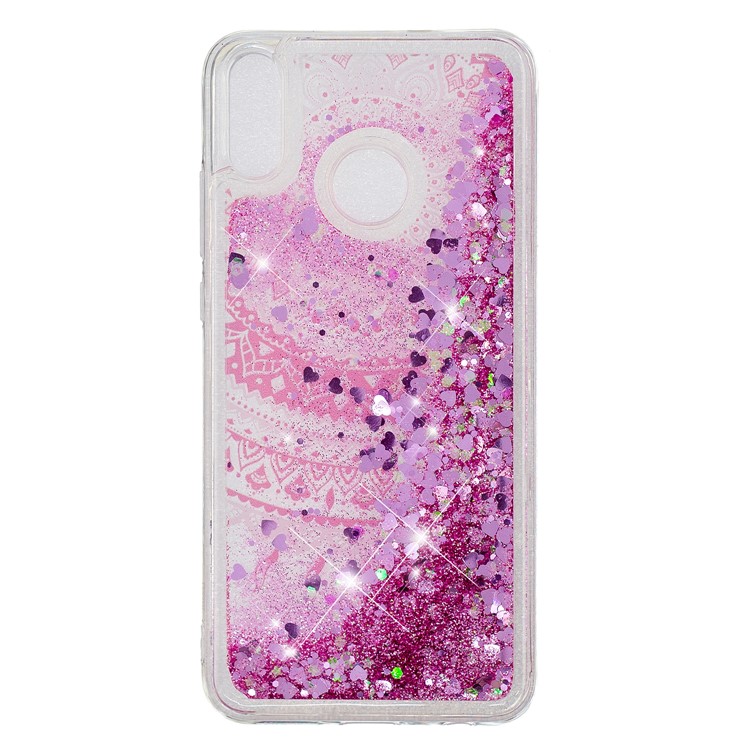 Dynamic Glitter Powder Sequins Patterned TPU Mobile Case for Huawei Honor 8X/Honor View 10 Lite - Mandala-6