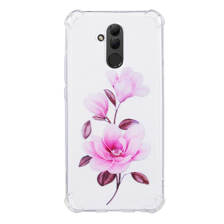 Anti-drop Patterned TPU Cell Phone Cover for Huawei Mate 20 Lite - Vivid Flower-2