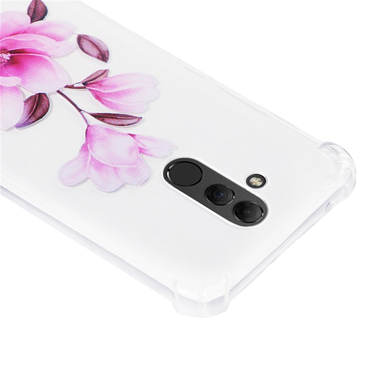 Anti-drop Patterned TPU Cell Phone Cover for Huawei Mate 20 Lite - Vivid Flower-4