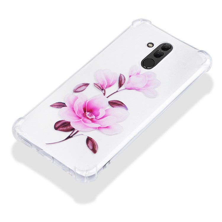 Anti-drop Patterned TPU Cell Phone Cover for Huawei Mate 20 Lite - Vivid Flower-5