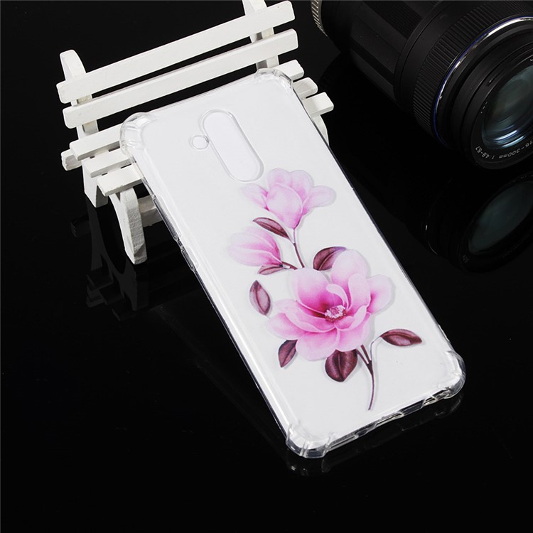 Anti-drop Patterned TPU Cell Phone Cover for Huawei Mate 20 Lite - Vivid Flower-6