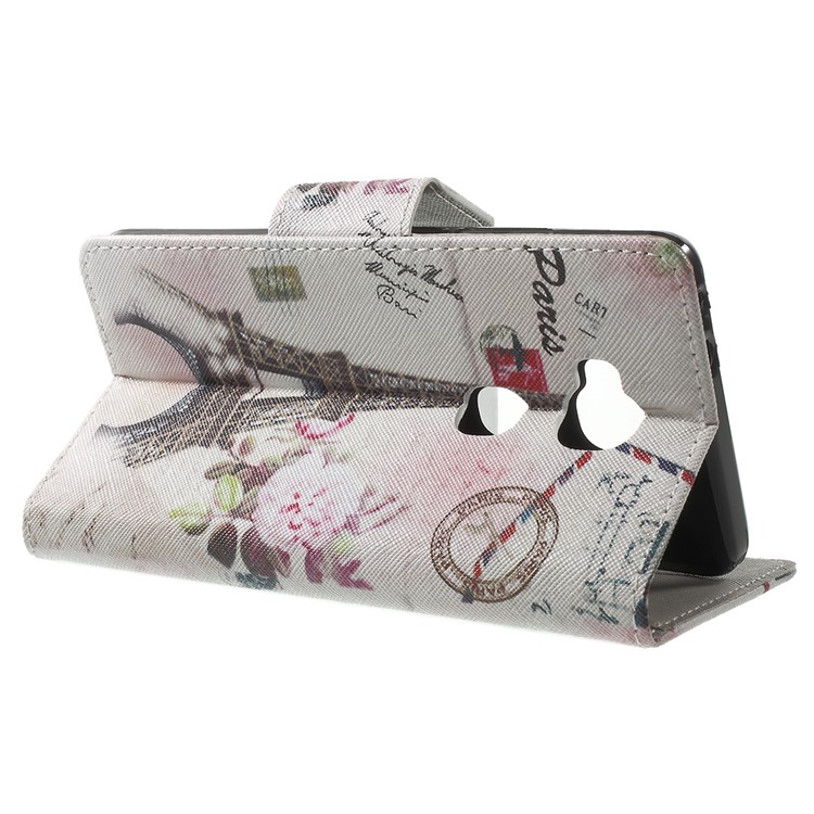 Leather Wallet Stand Shell for Huawei Honor 5X - Paris Eiffel Tower-3