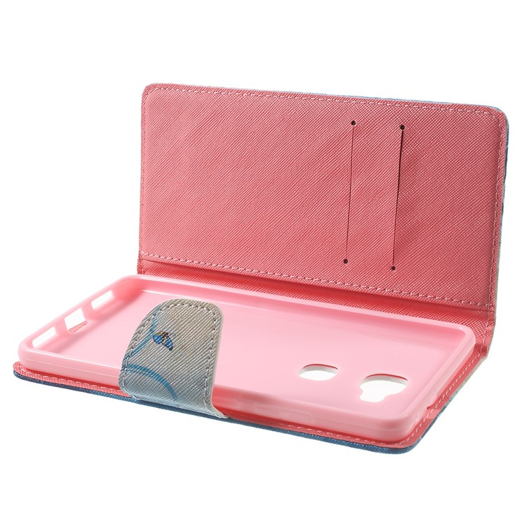 Leather Wallet Stand Case for Huawei Honor 5X - Blue Butterfly-5