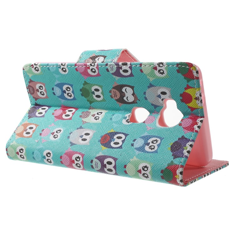 Leather Wallet Stand Phone Shell for Huawei Honor 5X - Multiple Owls-3