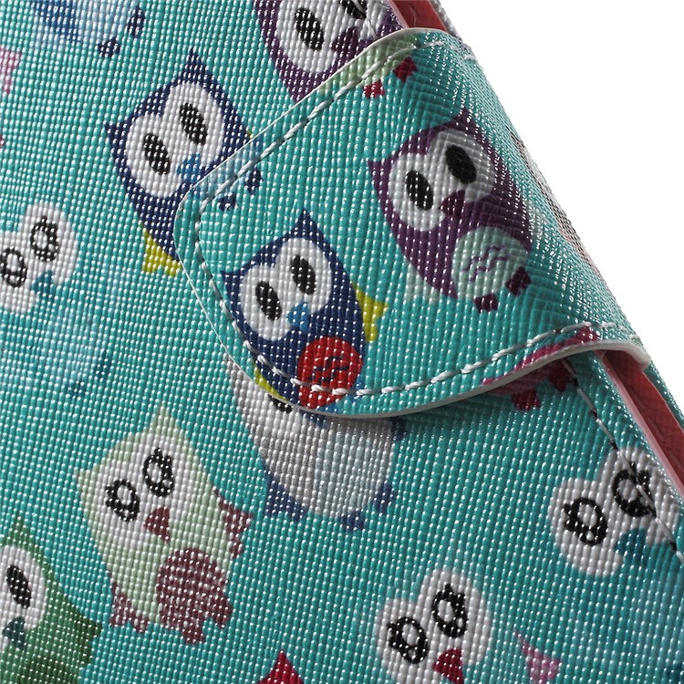 Leather Wallet Stand Phone Shell for Huawei Honor 5X - Multiple Owls-7