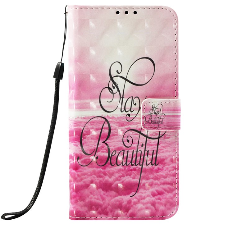 Light Spot Decor Pattern Leather Phone Shell for Huawei Y9 (2019) / Enjoy 9 Plus (China) - Stay Beautiful-2