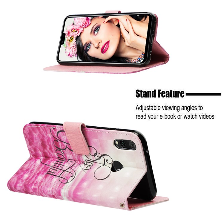 Light Spot Decor Pattern Leather Phone Shell for Huawei Y9 (2019) / Enjoy 9 Plus (China) - Stay Beautiful-4