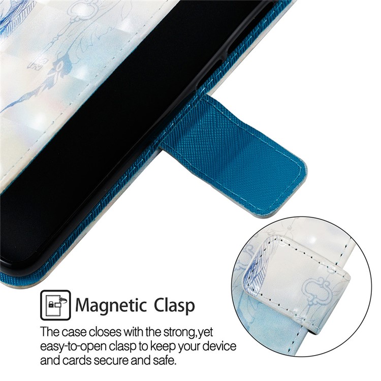 Light Spot Decor Pattern Leather Cover for Huawei Y9 (2019) / Enjoy 9 Plus (China) - Feather Dream Catcher-7
