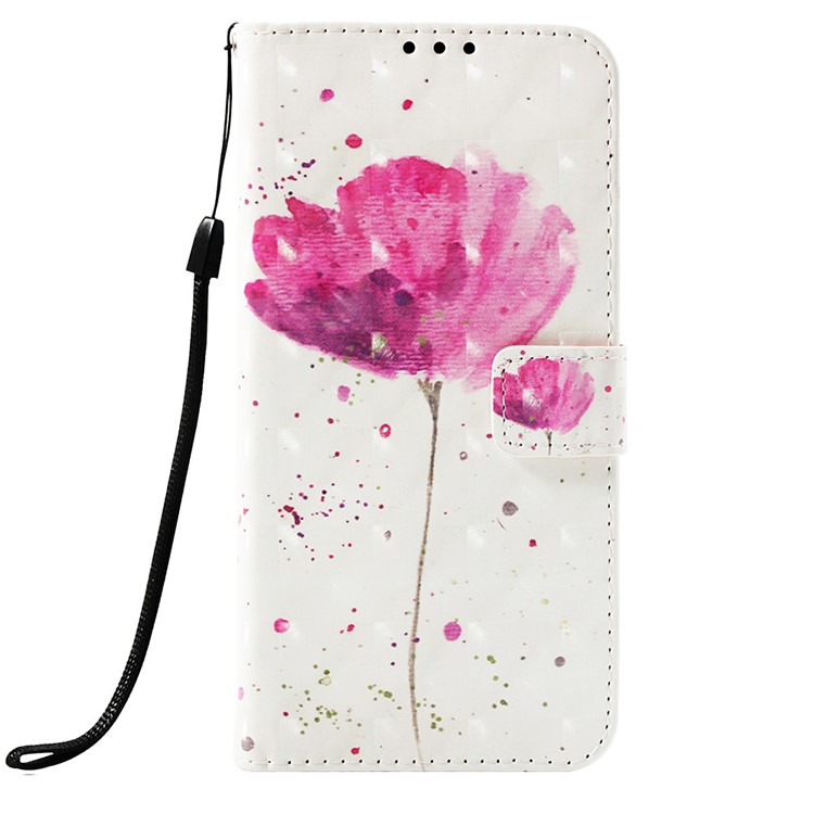 Light Spot Decor Pattern Leather Flip Casing for Huawei Y9 (2019) / Enjoy 9 Plus (China) - Vivid Flower-2