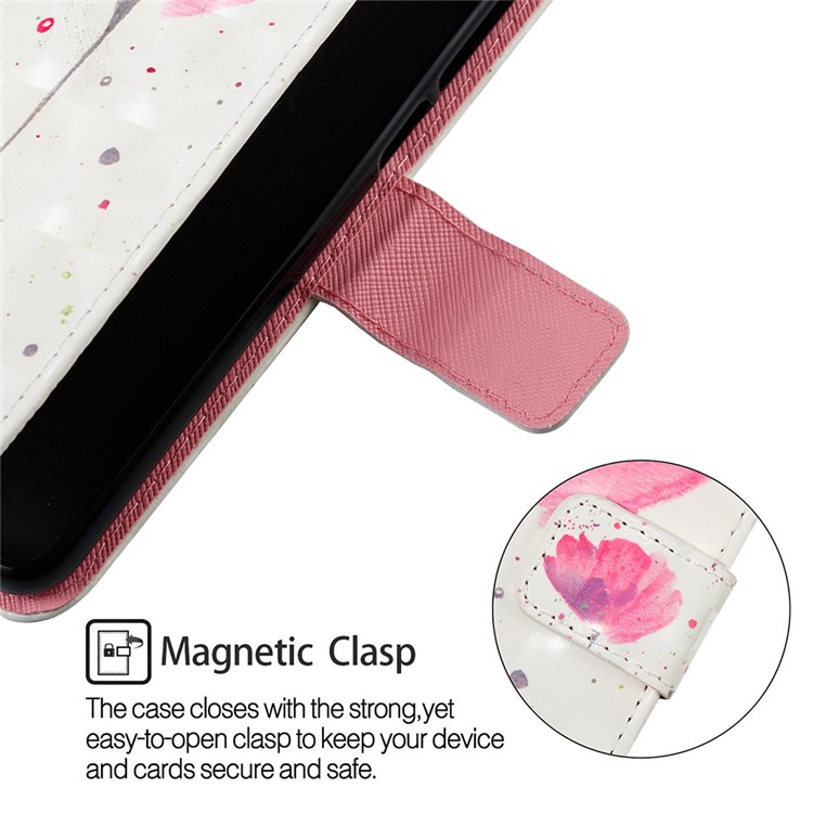 Light Spot Decor Pattern Leather Flip Casing for Huawei Y9 (2019) / Enjoy 9 Plus (China) - Vivid Flower-7