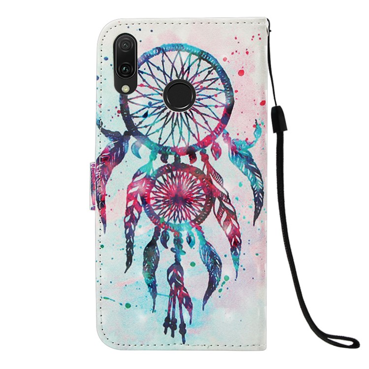 Light Spot Decor Pattern Leather Flip Cover for Huawei Y9 (2019) / Enjoy 9 Plus (China) - Dream Catcher-3