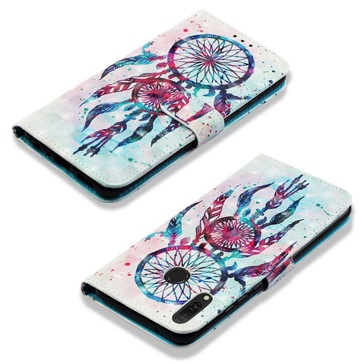 Light Spot Decor Pattern Leather Flip Cover for Huawei Y9 (2019) / Enjoy 9 Plus (China) - Dream Catcher-6