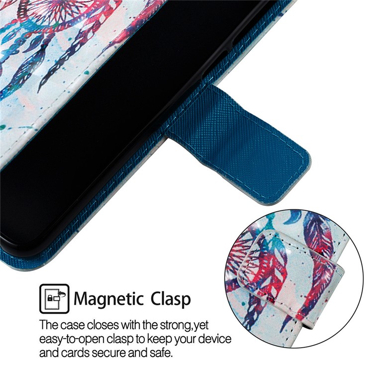 Light Spot Decor Pattern Leather Flip Cover for Huawei Y9 (2019) / Enjoy 9 Plus (China) - Dream Catcher-7