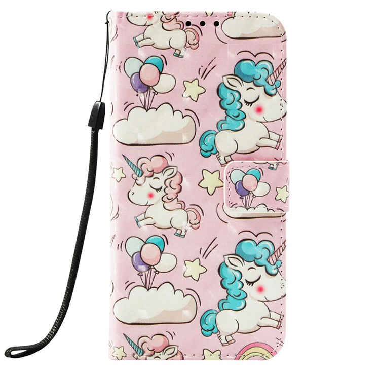 Light Spot Decor Pattern Leather Mobile Case for Huawei Y9 (2019) / Enjoy 9 Plus (China) - Unicorn-2
