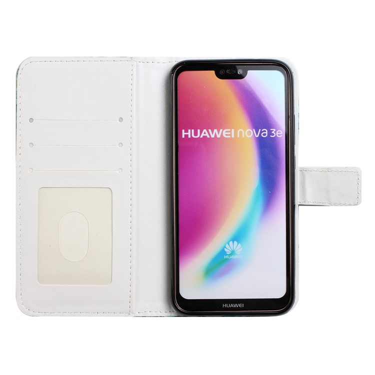 Prägemuster PU-Leder Schutzhülle Für Huawei P20 Lite / Nova 3e (China) - Für Immer Und Ewig-4