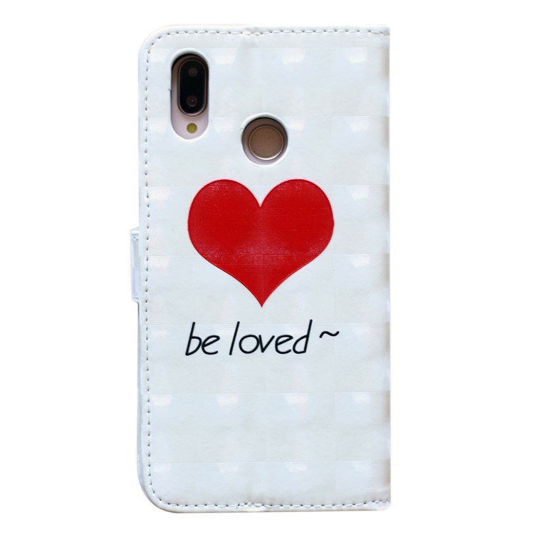 Embossing Pattern PU Leather Protective Cover for Huawei P20 Lite / Nova 3e (China) - Be Loved-3