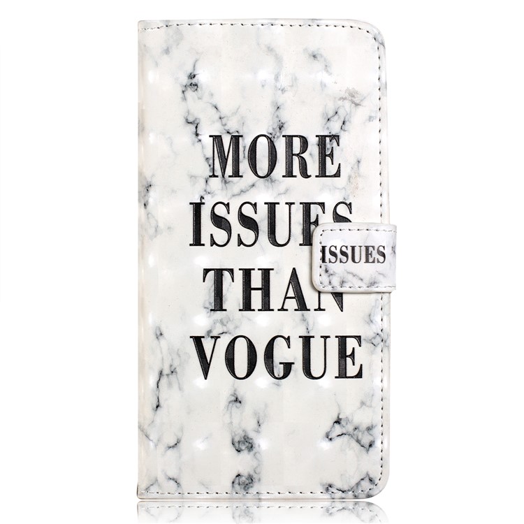 Embossing Pattern PU Leather Protective Shell for Huawei P20 Lite / Nova 3e (China) - More Issues Than Vogue-2
