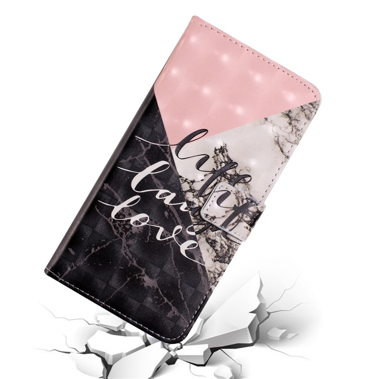 Embossing Pattern PU Leather Protective Casing for Huawei P20 Lite / Nova 3e (China) - Life Laugh Love-6