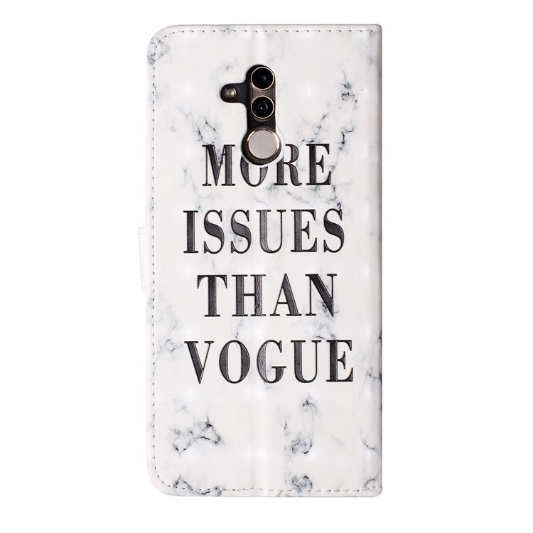 Light Spot Decor Patterned Embossed Leather Wallet Shell for Huawei Mate 20 Lite - More Issues Than Vogue-3