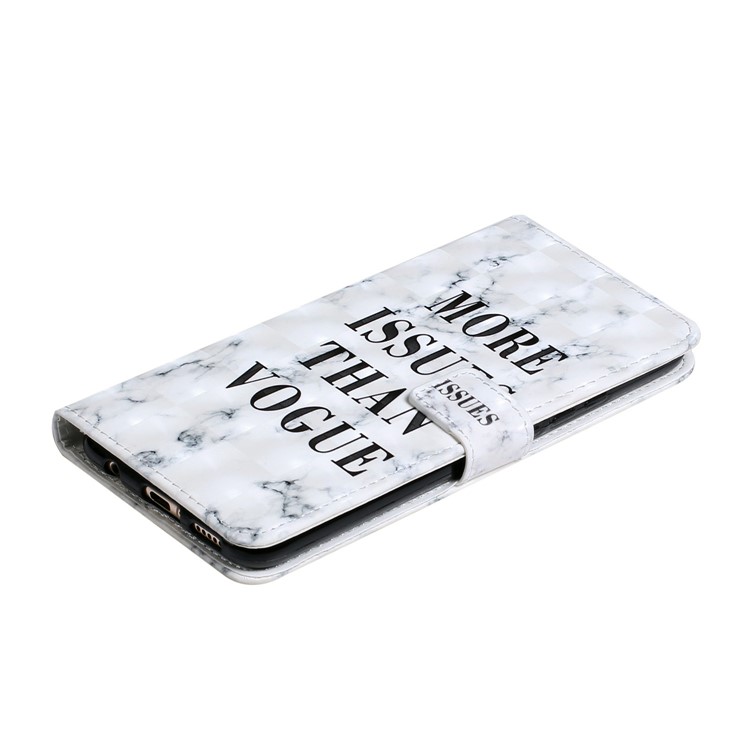 Light Spot Decor Patterned Embossed Leather Wallet Shell for Huawei Mate 20 Lite - More Issues Than Vogue-5