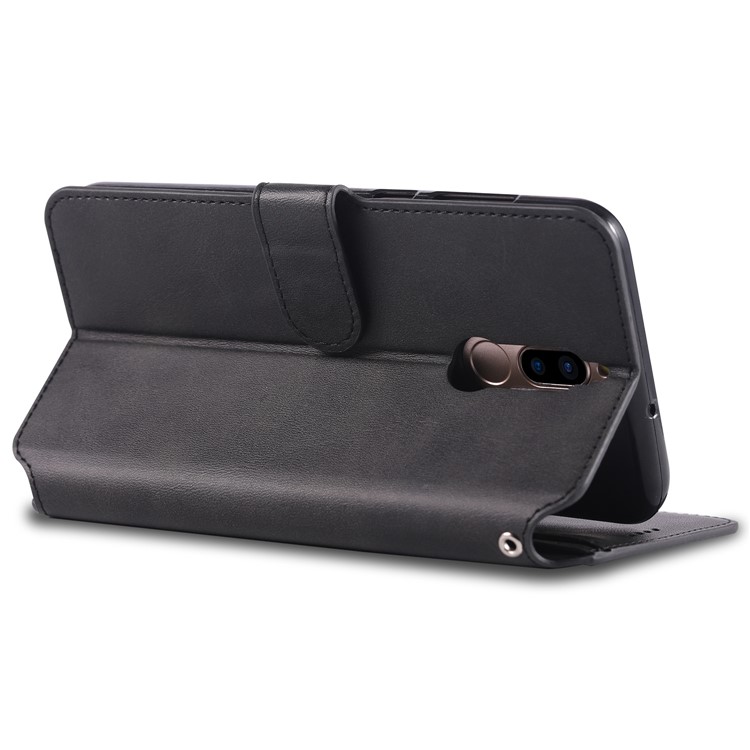 AZNS Wallet Leather Stand Case for Huawei Mate 10 Lite / Maimang 6 - Black-5