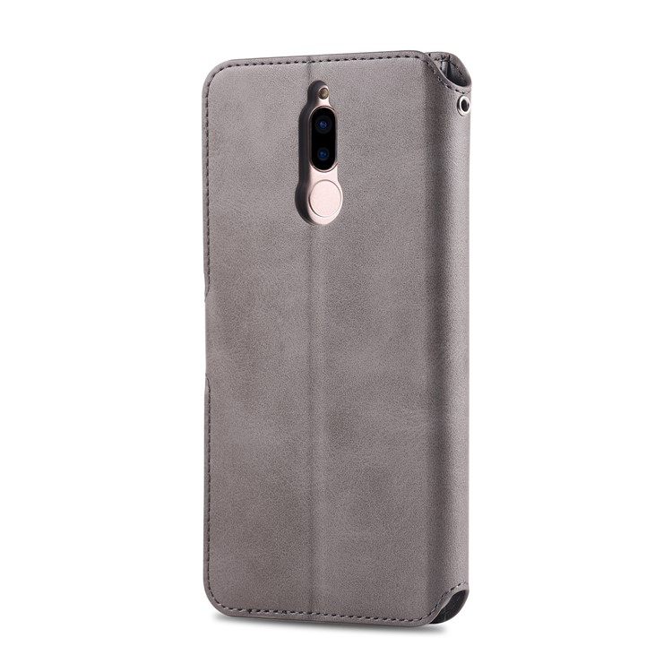 AZNS Wallet Leather Stand Cover for Huawei Mate 10 Lite / Maimang 6 - Grey-3