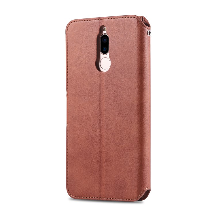 AZNS Кожаный Чехол-подставка С Прорезями Для Карт Для Huawei Mate 10 Lite / Майманг 6 - Коричневый-3