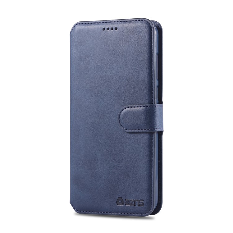 AZNS Leather Stand Cover with Card Slots for Huawei Mate 10 Lite / Maimang 6 - Blue-2