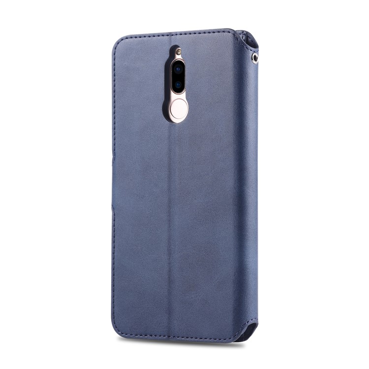 AZNS Leather Stand Cover with Card Slots for Huawei Mate 10 Lite / Maimang 6 - Blue-3
